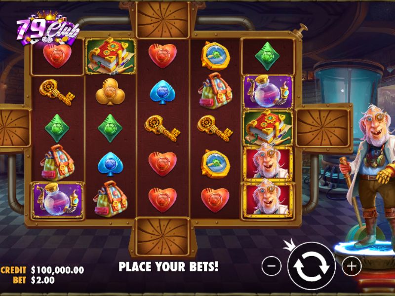 Giai thich giao dien tro choi no hu WILD 1